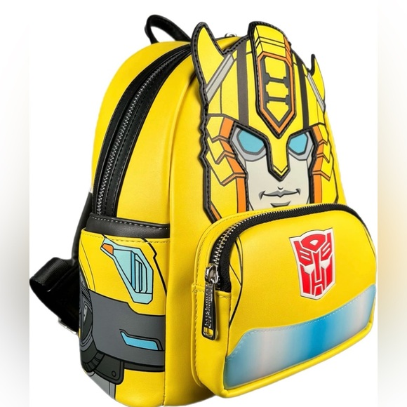 NWT Loungefly Hasbro Transformers Bumble Bee mini backpack main image 6